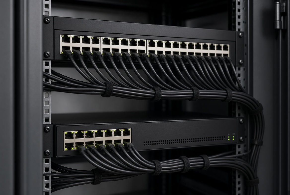 Dressed network rack